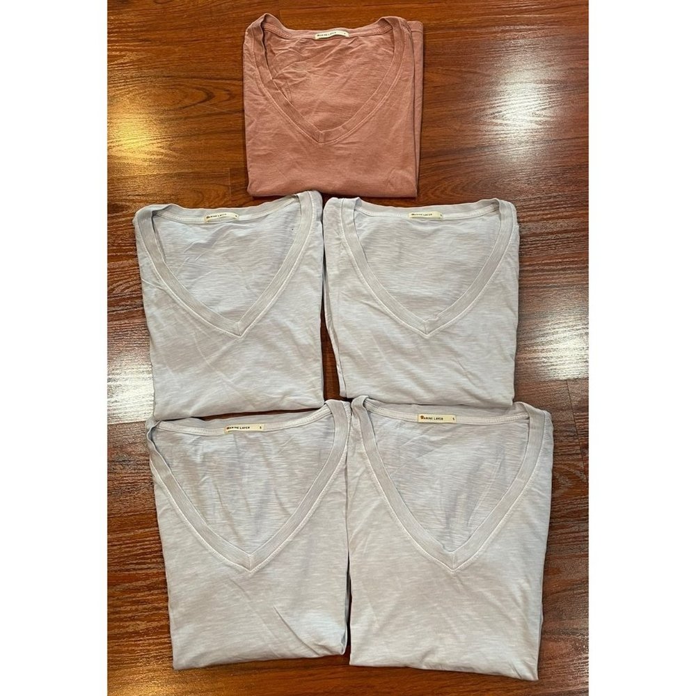 MARINE LAYER LOT OF 5 SHIRTS SIZE SMALL